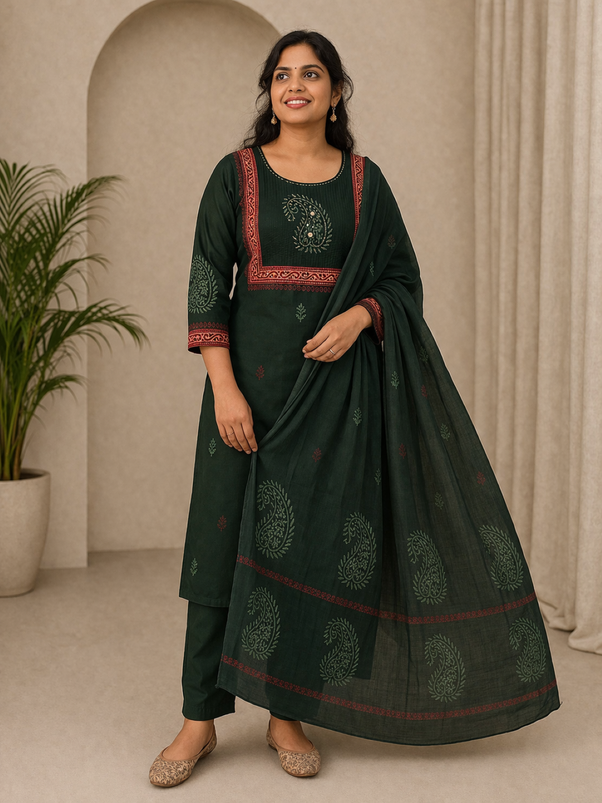 Green Paisley