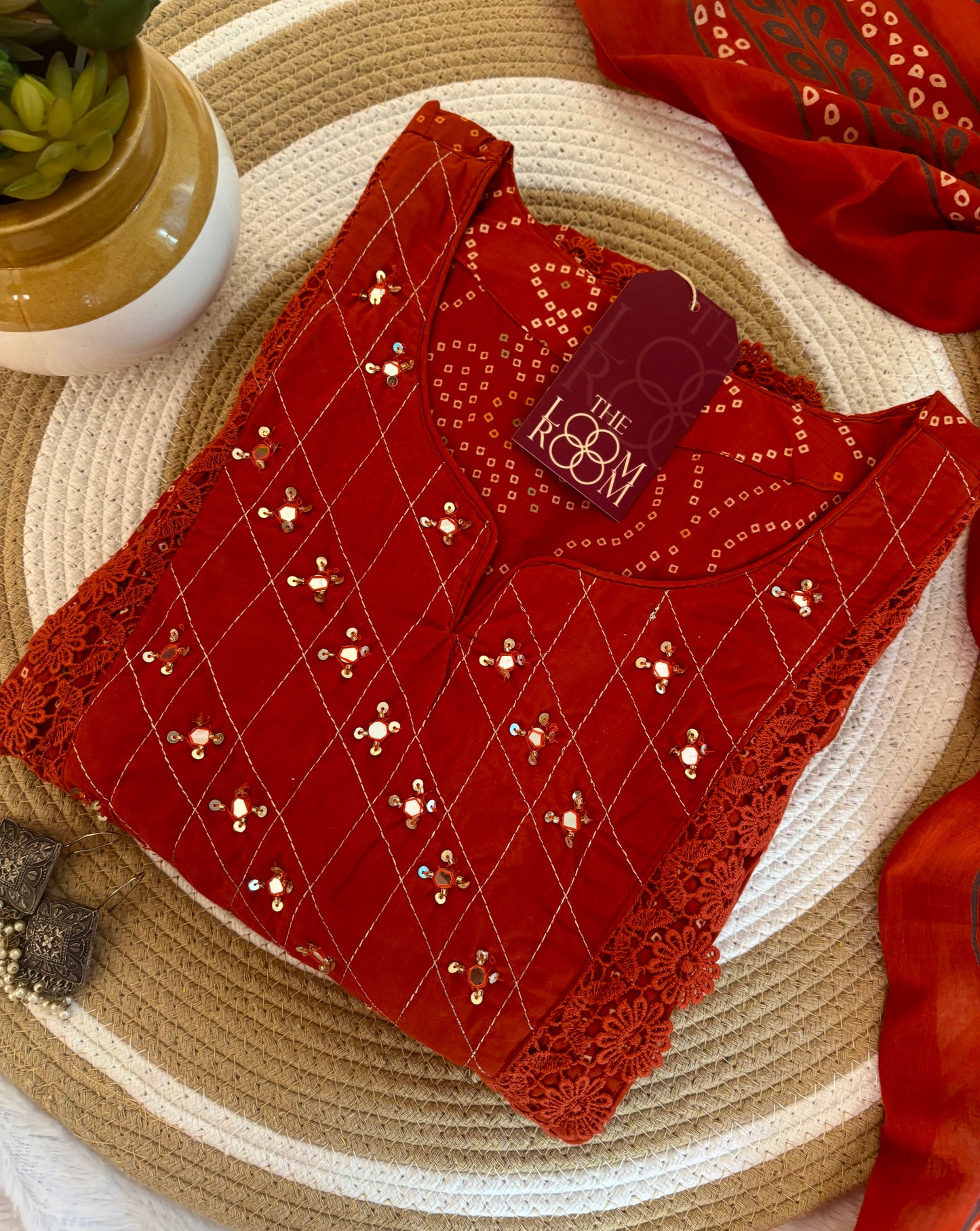 Bandhini ( Burnt Orange )