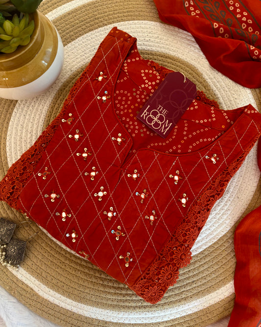 Bandhini ( Burnt Orange )