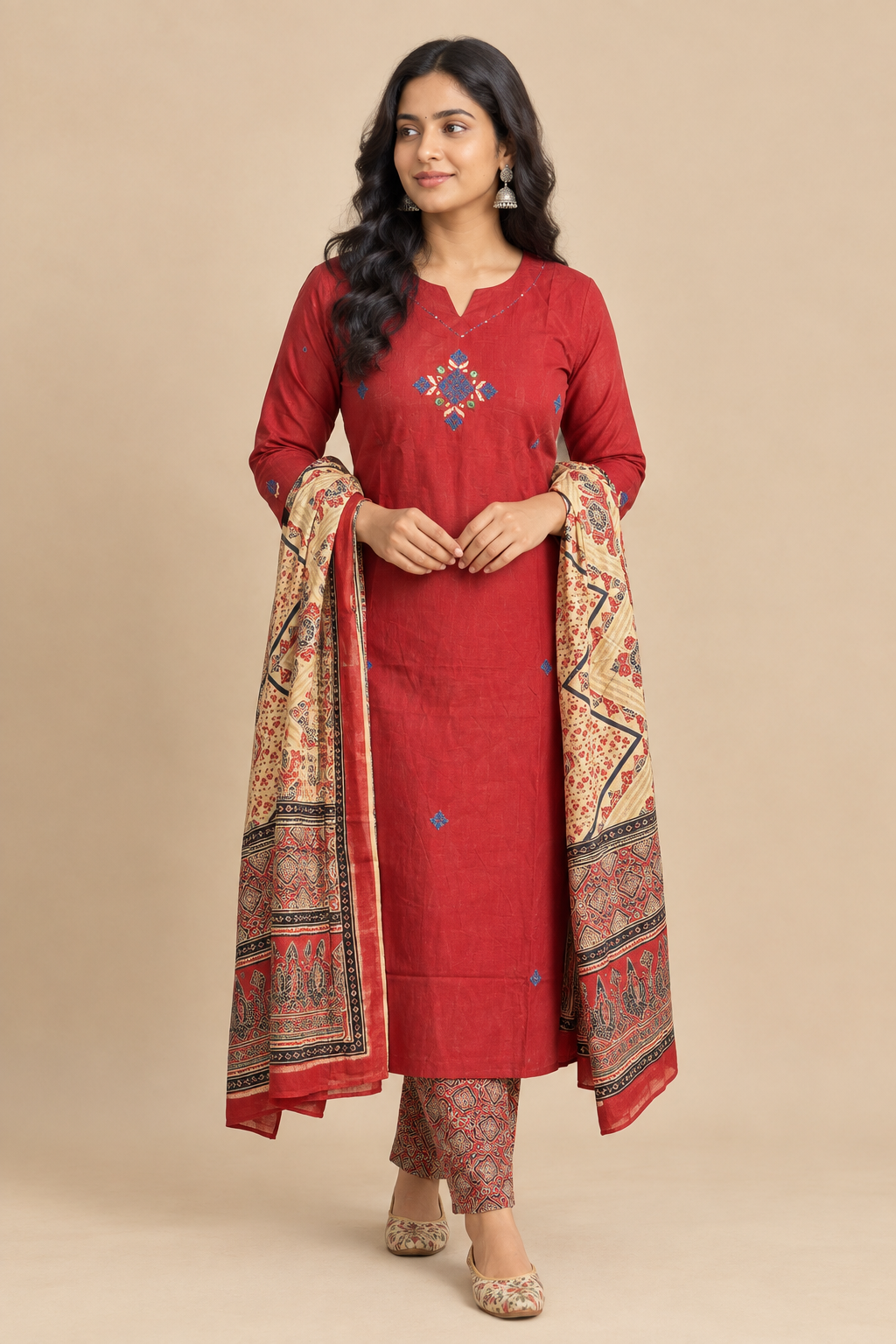 Prayasi ( Brick red )