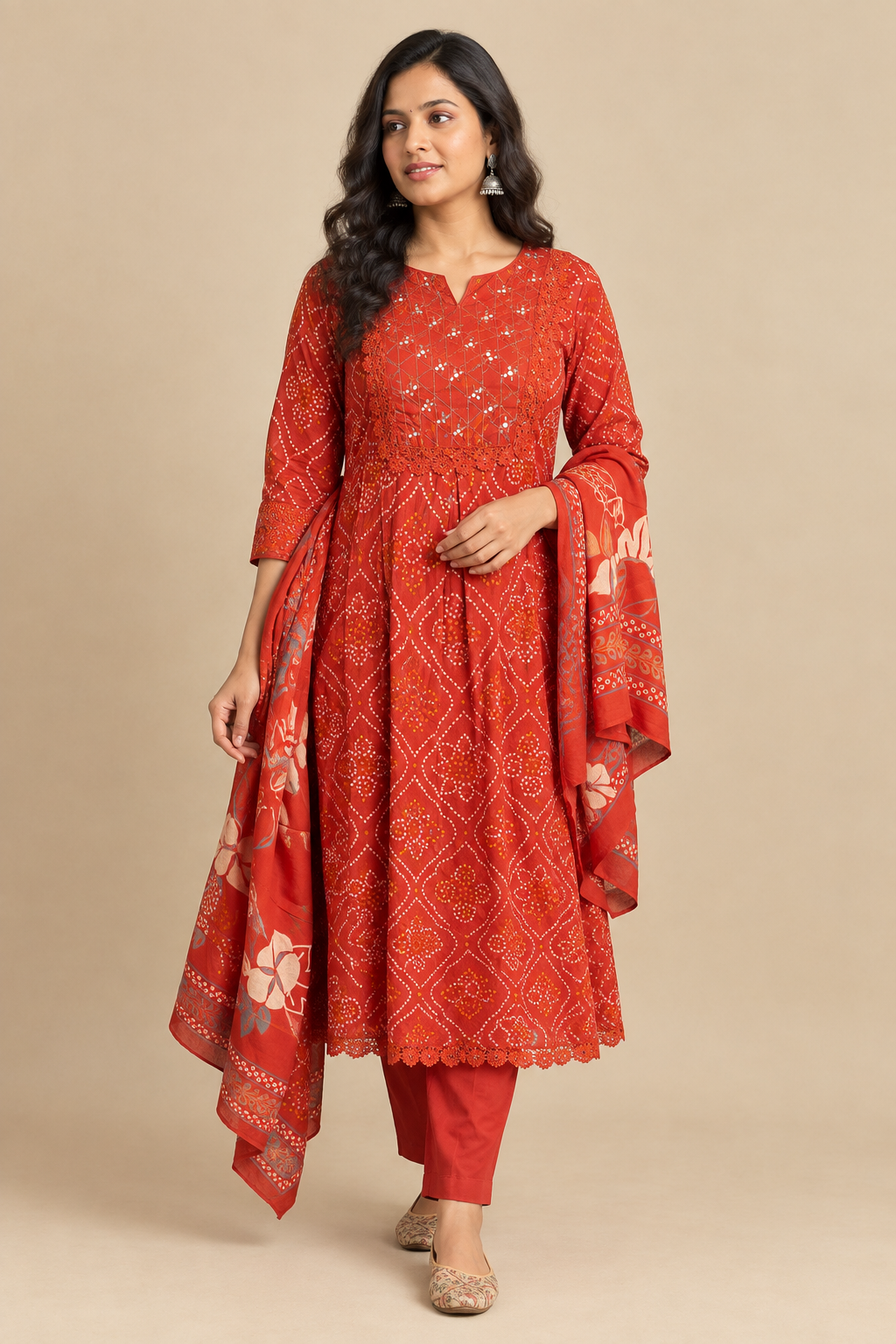 Bandhini ( Burnt Orange )