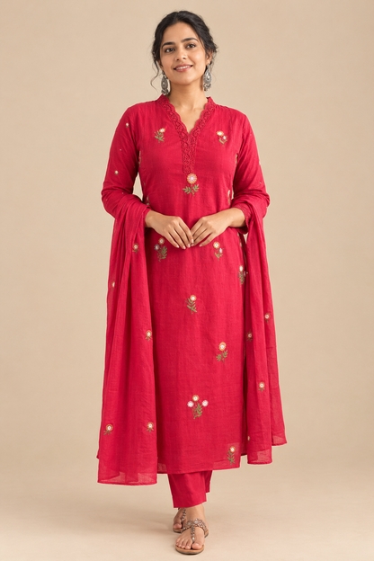 Manjari (Maroon)